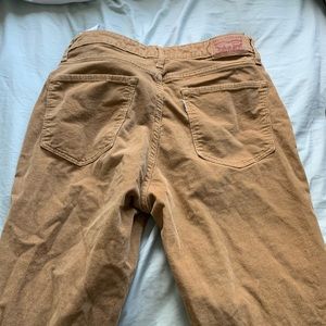 mustard color soft jeans